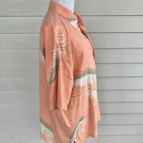 Tommy Bahama Tropical Foliage Silk Print Shirt - Picture 3 of 8